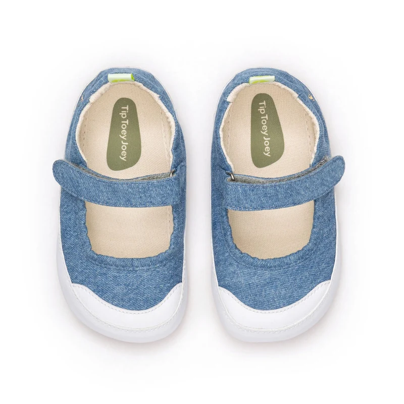 Tip Toey Joey Primeiros Gaia Green Lona Jeans Laguna