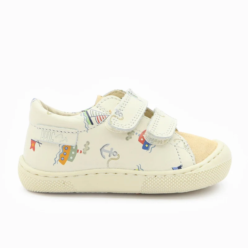 Naturino Barefoot Orec Low Velcros Navigation Milk Beige