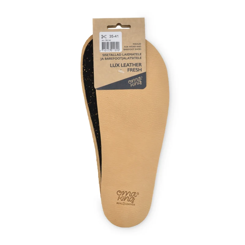 OmaKing Semelles Barefoot Cuir