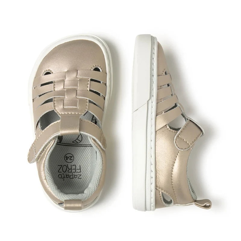 Zapato Feroz Rockers Tabarca Oro Microfibra