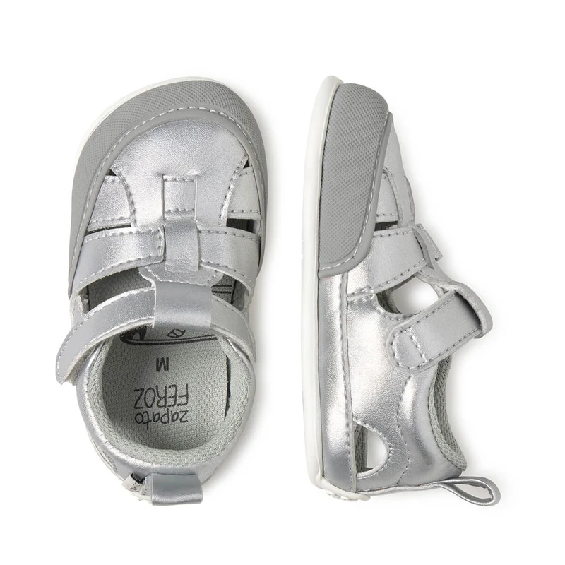 Zapato Feroz Féroces Irta Plata Microfibra