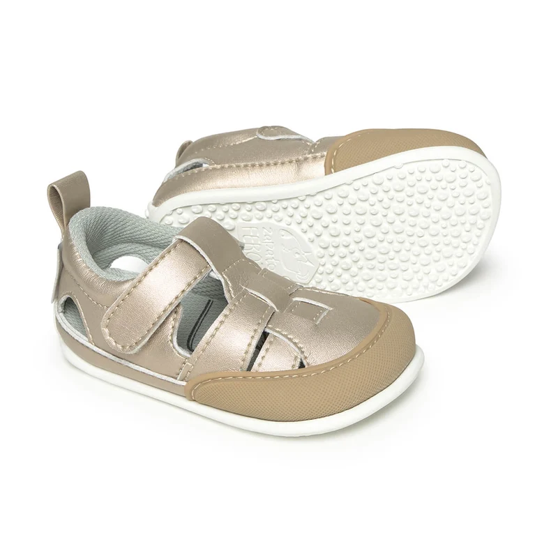 Zapato Feroz Féroces Irta Oro Microfibra
