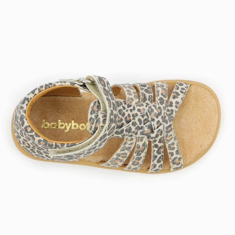 Babybotte barefoot Tourbillon Velcros Léopard