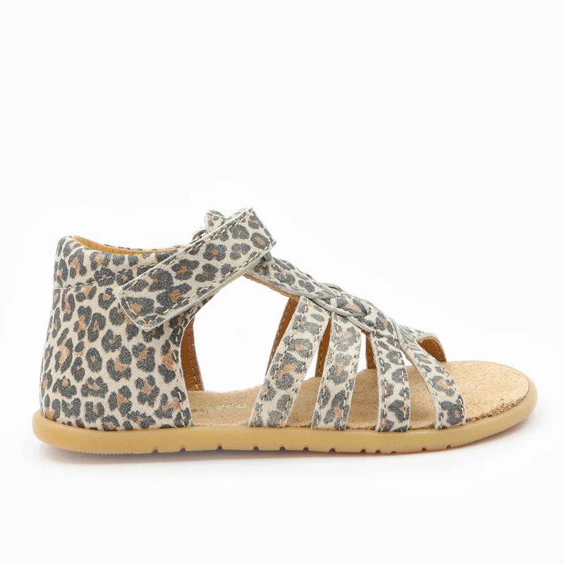 Babybotte barefoot Tourbillon Velcros Léopard