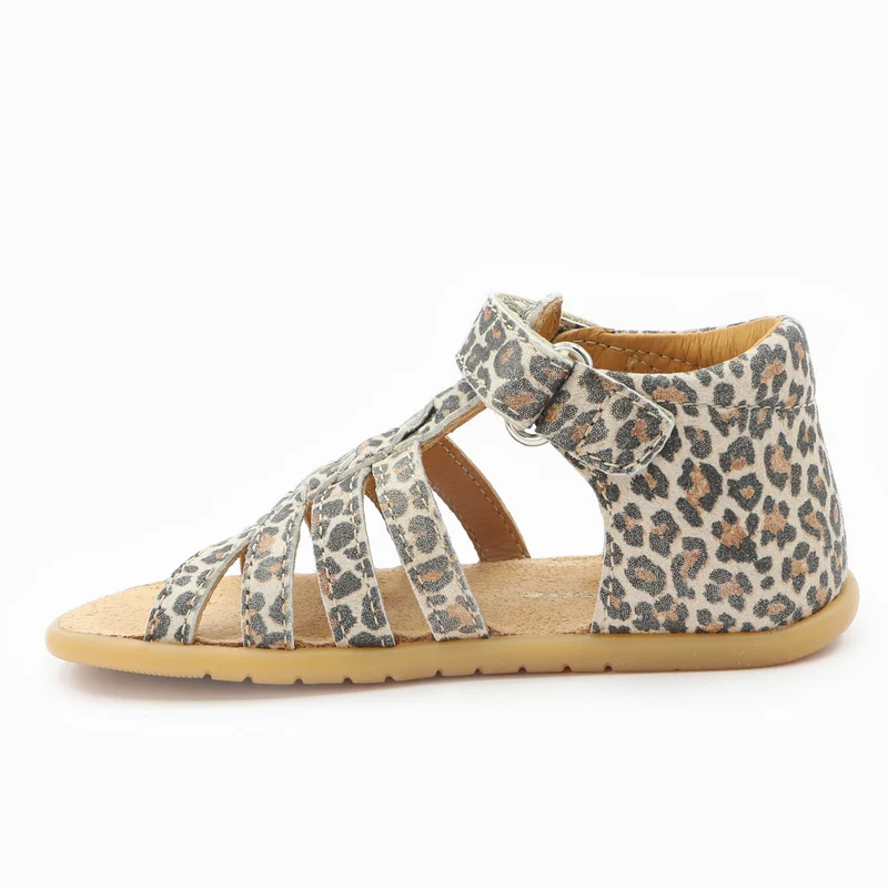 Babybotte barefoot Tourbillon Velcros Léopard