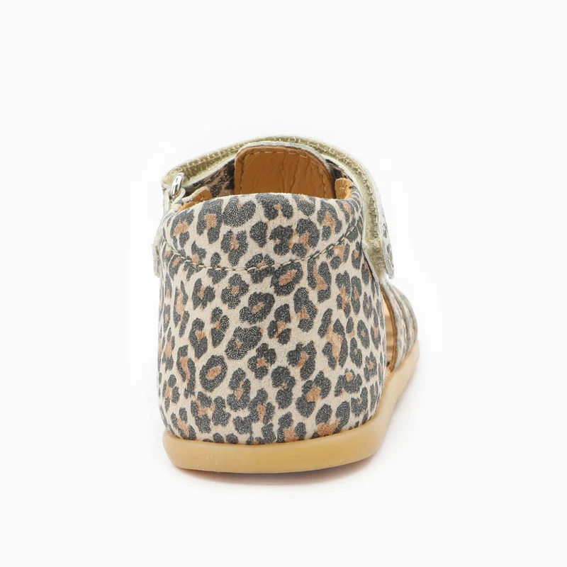 Babybotte barefoot Tourbillon Velcros Léopard
