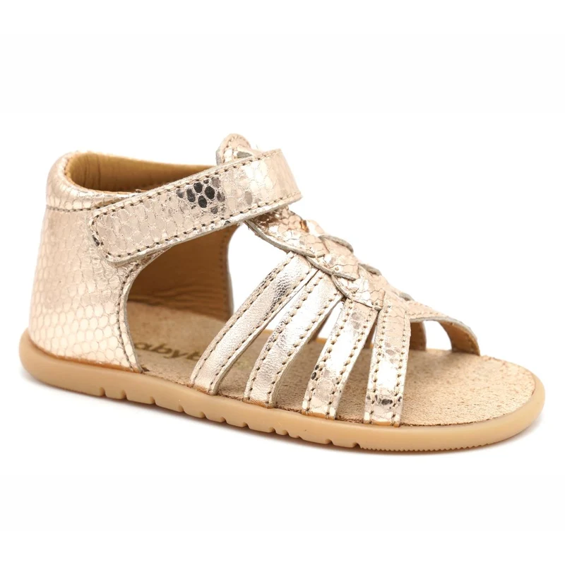 Babybotte barefoot Tourbillon Velcros Rose
