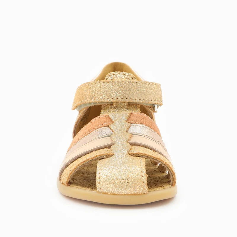 Babybotte barefoot Gaufrette Velcros Ivoire