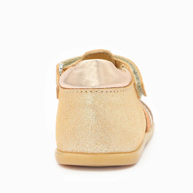 Babybotte barefoot Gaufrette Velcros Ivoire