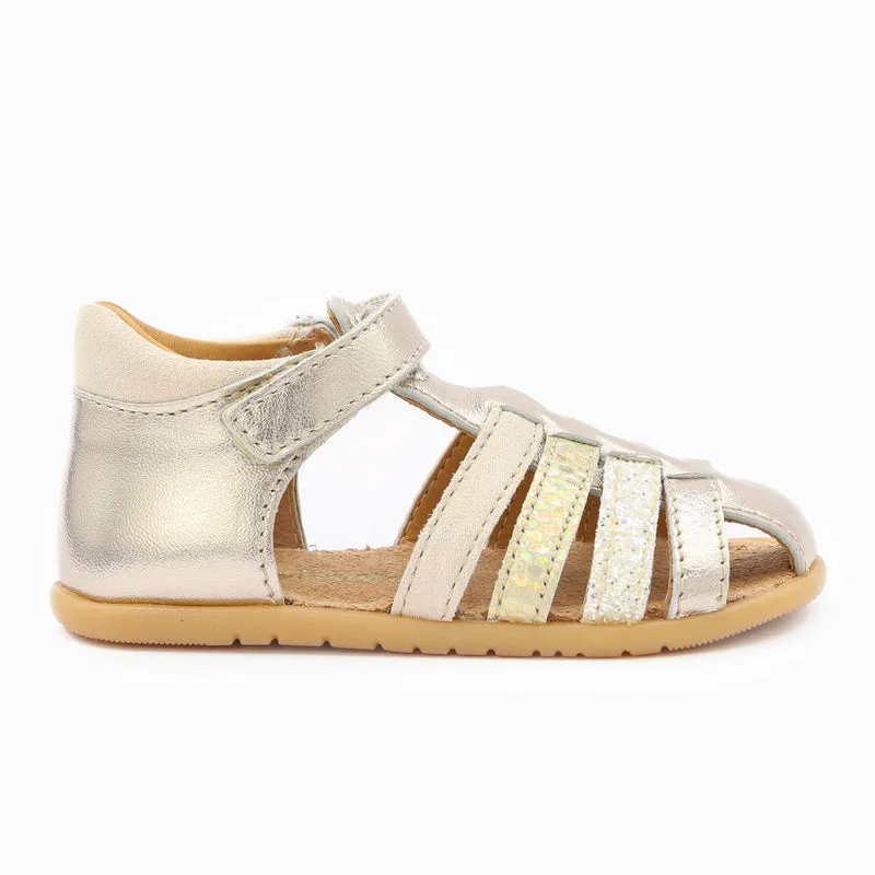 Babybotte barefoot Gaufrette Velcros Platine