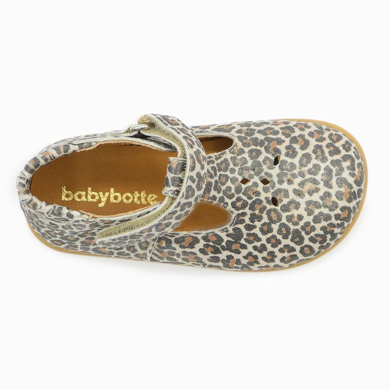 Babybotte barefoot Paris Velcros Léopard
