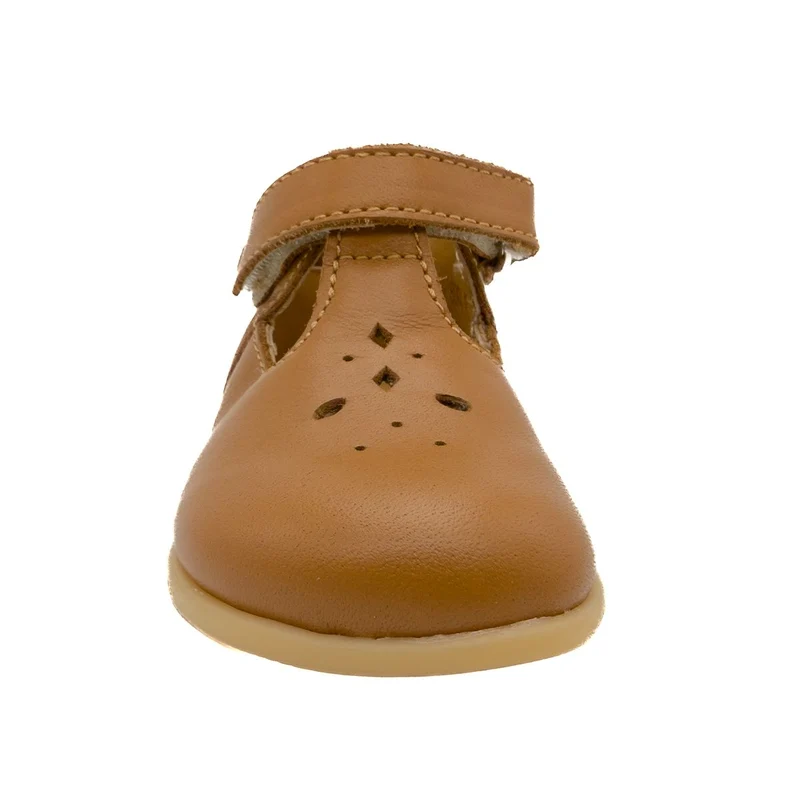 Babybotte barefoot Paris Velcros Cognac