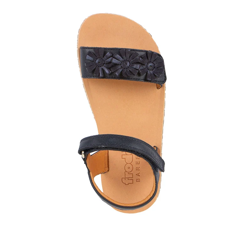 Froddo Barefoot Sandales Flexy Flowers Dark Blue