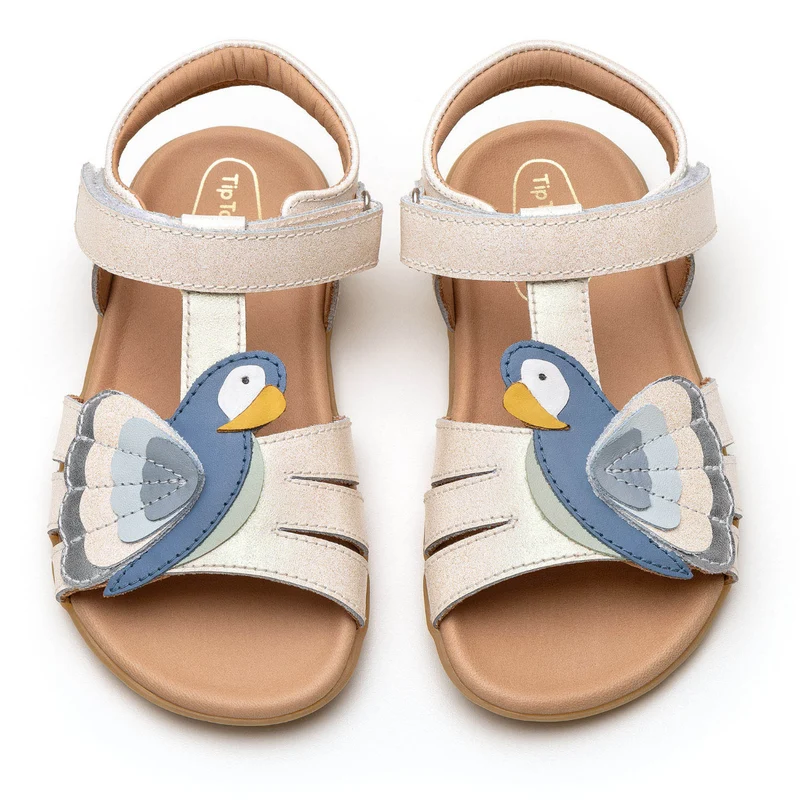 Tip Toey Joey Kidos Macaw White Dream Mint Denim