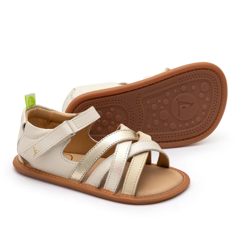 Tip Toey Joey Primeiros Criss Cross Tapioca Antique White Dream