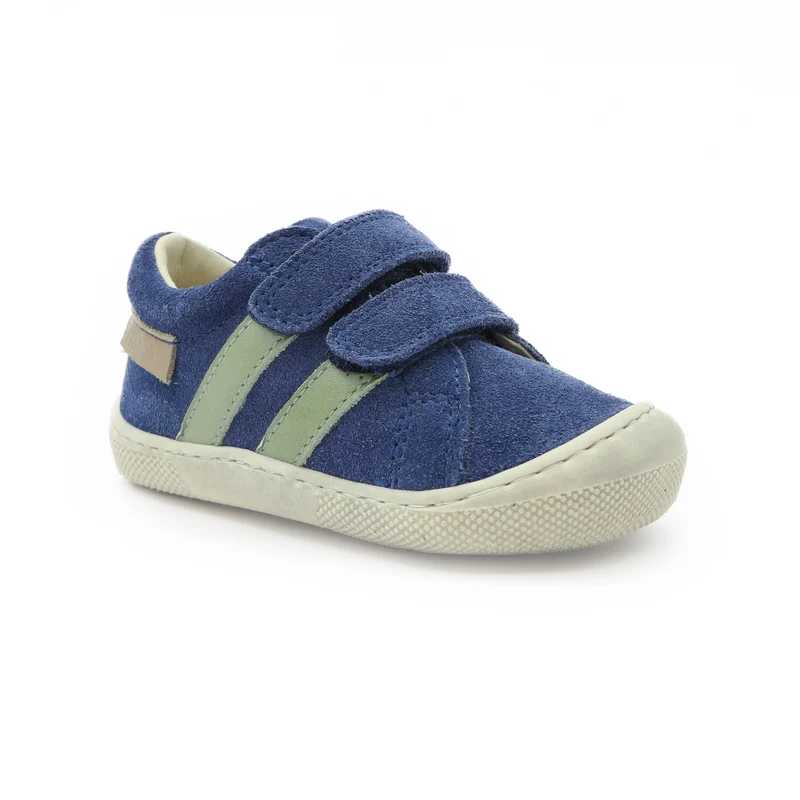 Naturino Barefoot Grimby Low Velcros Azure Leaf