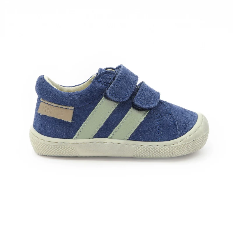 Naturino Barefoot Grimby Low Velcros Azure Leaf