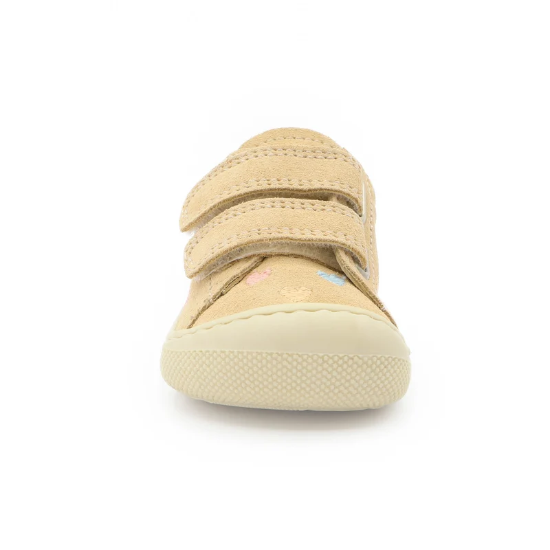 Naturino Barefoot Orec Low Velcros Hearts Vanilla