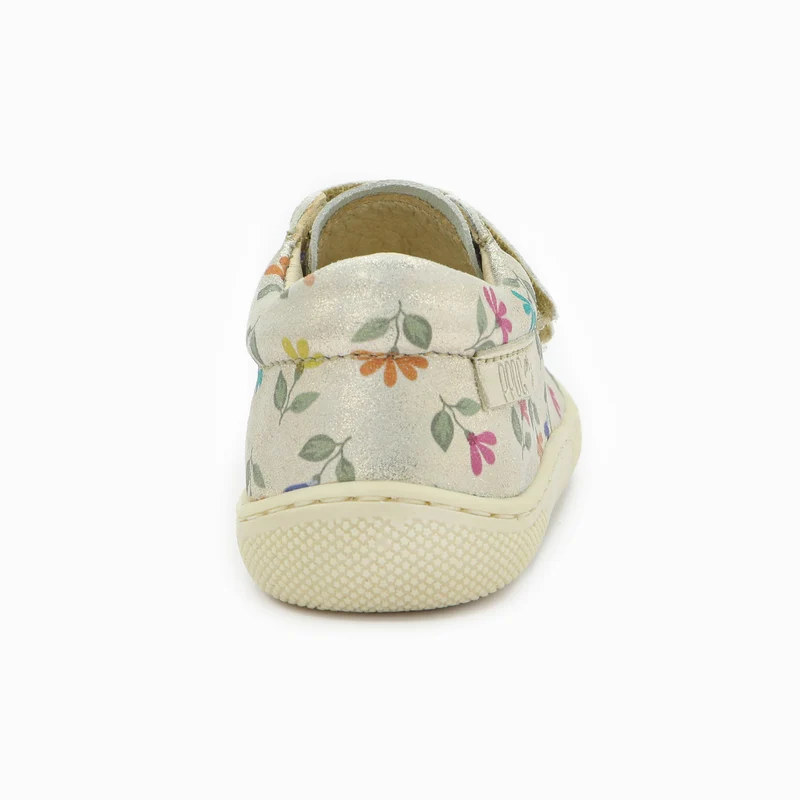 Naturino Barefoot Orec Low Velcros Monet Cyclamens Platinum Multi