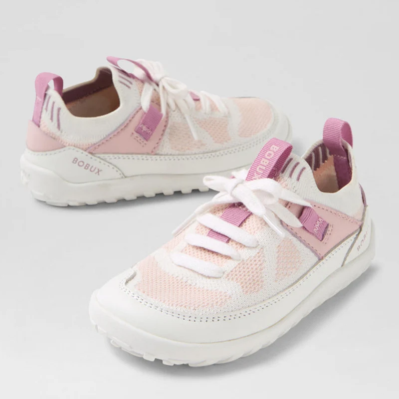 Bobux Meta White-Parfait Pink
