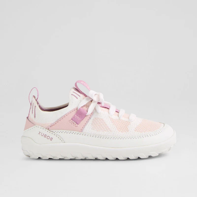 Bobux Meta White-Parfait Pink