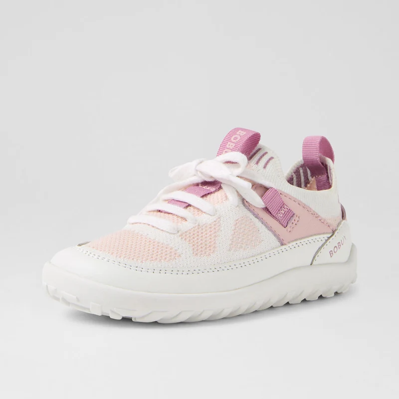 Bobux Meta White-Parfait Pink