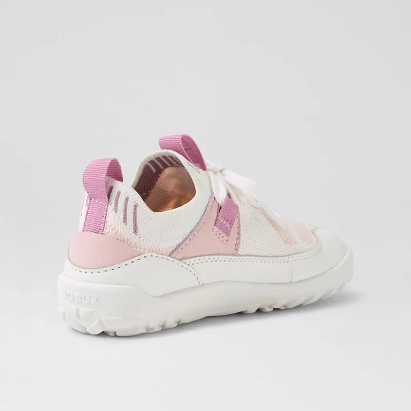 Bobux Meta White-Parfait Pink