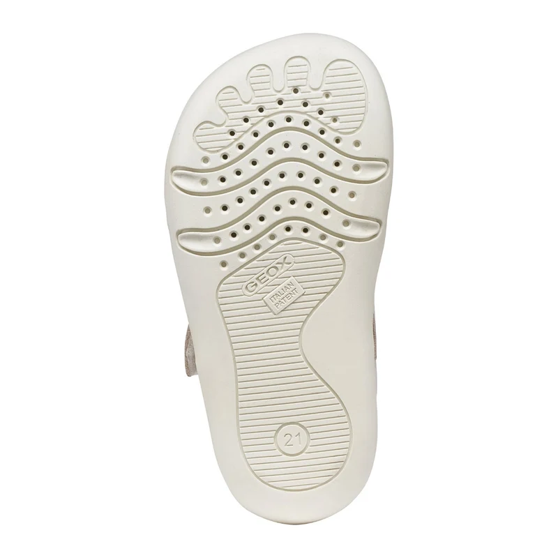 Geox Barefoot Steppieup Sandales White Light Grey
