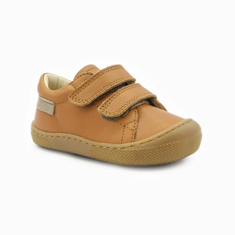 Naturino Barefoot Orec Low Velcros Honey Cognac