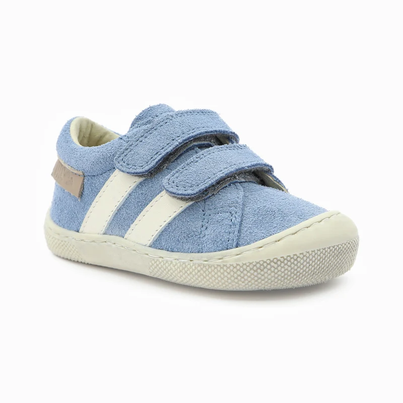 Naturino Barefoot Grimby Low Velcros Celeste Milk