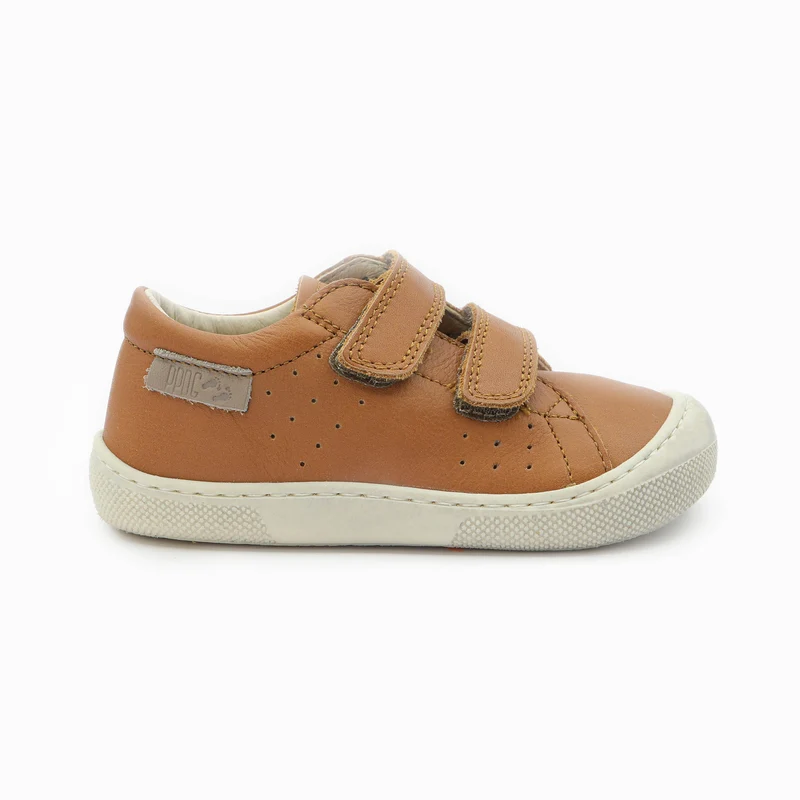 Naturino Barefoot Rabir Velcros Bone Cognac