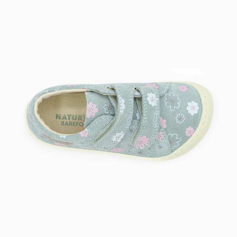 Naturino Barefoot Rabir Velcros Luchy Daisies Sage