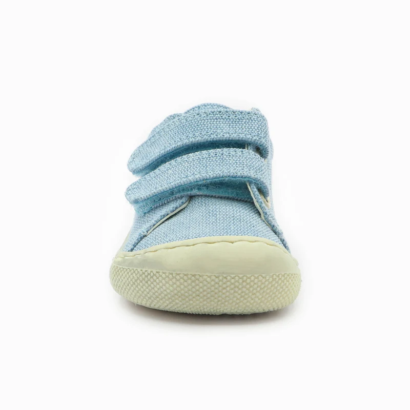 Naturino Barefoot Orec Low Velcros Canvas Celeste