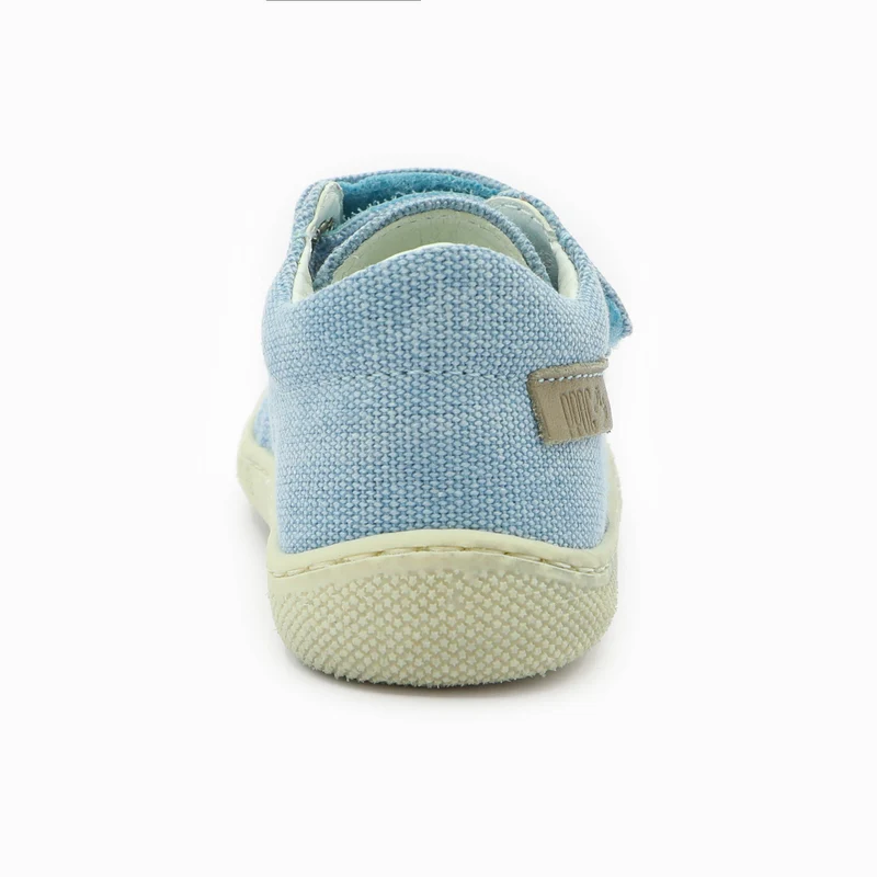 Naturino Barefoot Orec Low Velcros Canvas Celeste