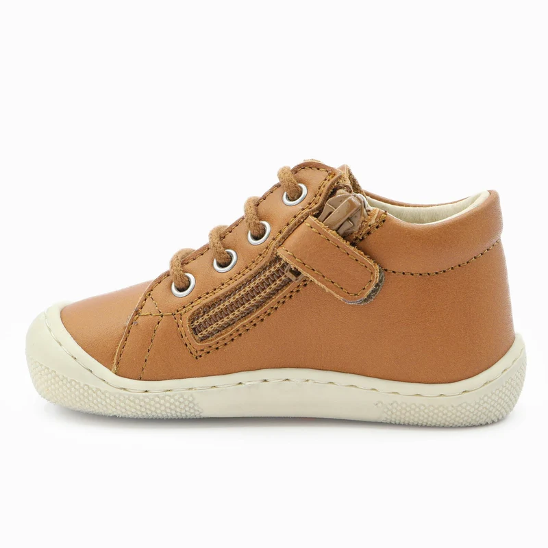 Naturino Barefoot Orec Zip Honey Cognac