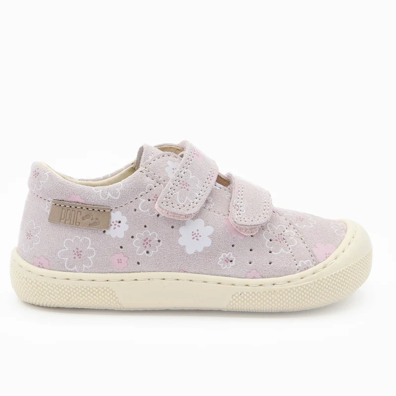 Naturino Barefoot Rabir Velcros Luchy Daisies Cipria