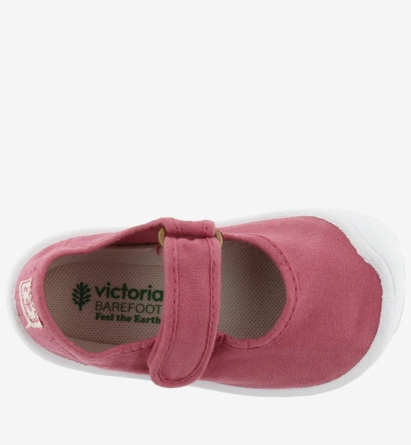 Victoria Barefoot Bosco Mercedes Lona Frambuesa