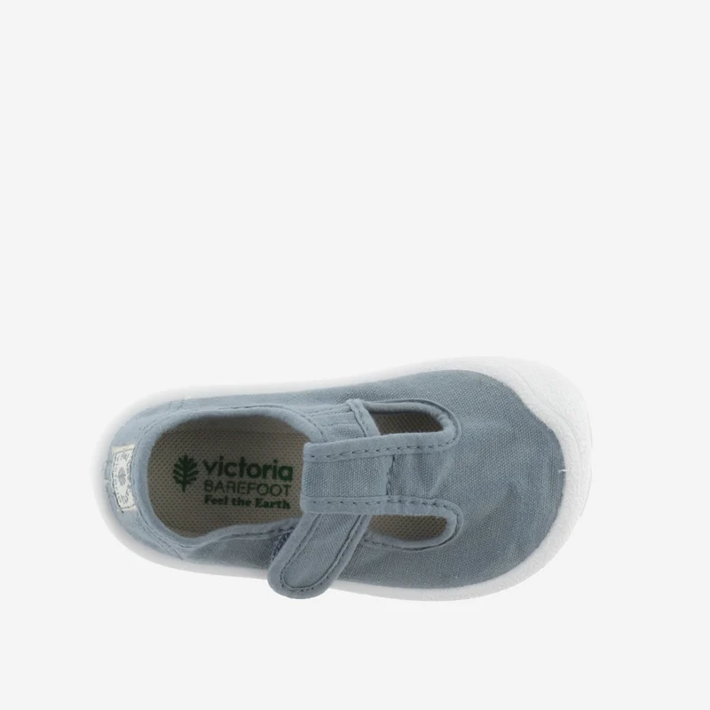Victoria Barefoot Bosco Sandalia Lona Atlantico