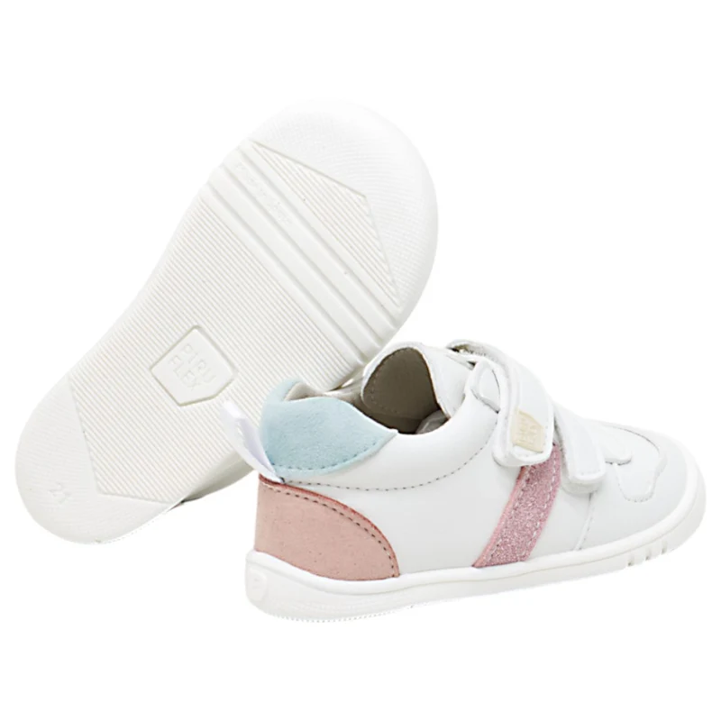 Piruflex First Sport Suede Blanco Rosa