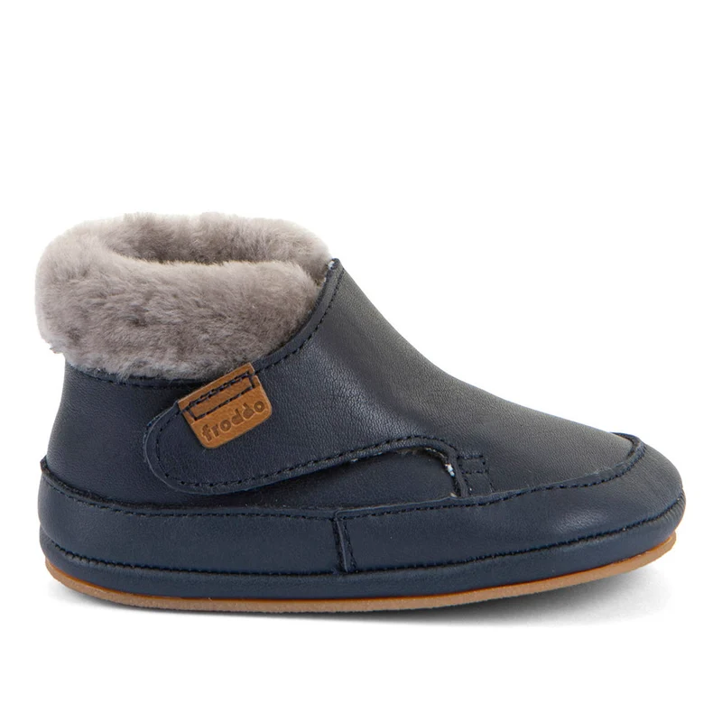 Froddo Furry Walkers Barefoot Fourrés Dark Blue