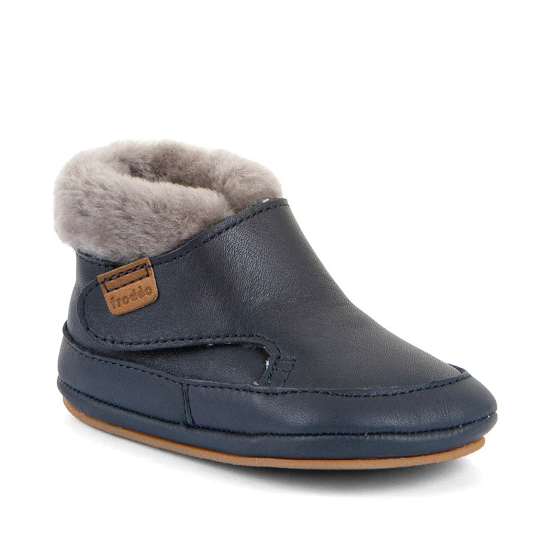 Froddo Furry Walkers Barefoot Fourrés Dark Blue