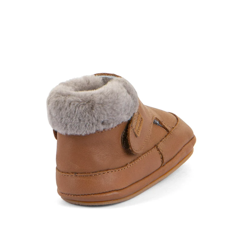 Froddo Furry Walkers Barefoot Fourrés Cognac