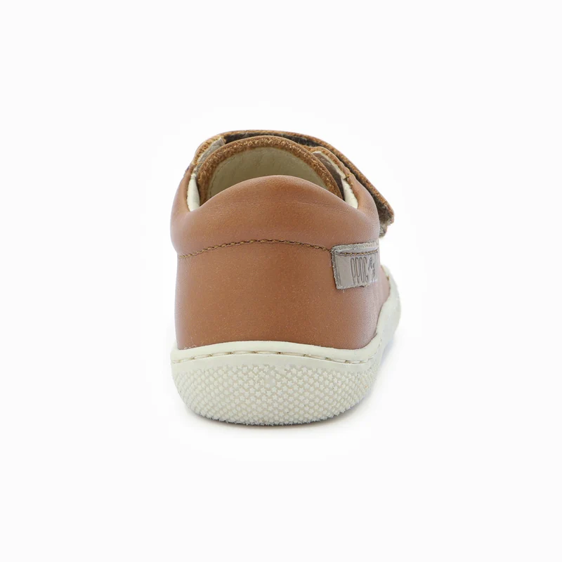 Naturino Barefoot Orec Low Velcros Bone Cognac