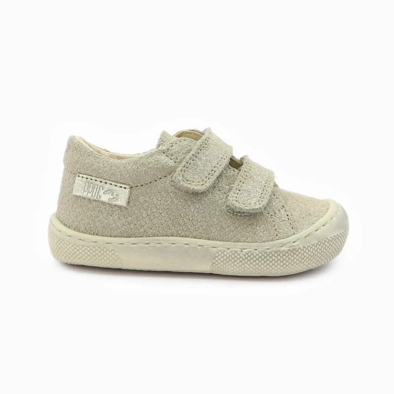 Naturino Barefoot Orec Low Velcros Lizard Met Platinum