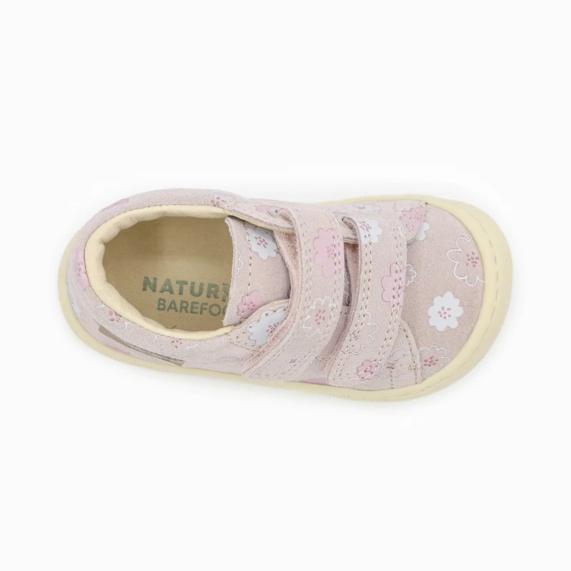 Naturino Barefoot Orec Low Velcros Luchy Daisies Cipria