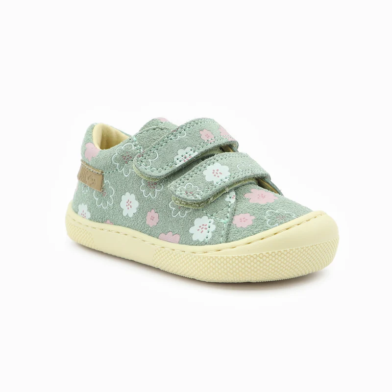 Naturino Barefoot Orec Low Velcros Luchy Daisies Sage