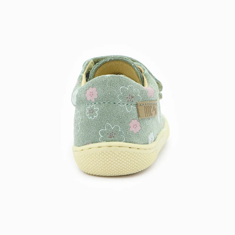 Naturino Barefoot Orec Low Velcros Luchy Daisies Sage