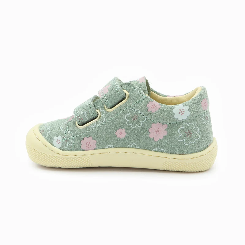 Naturino Barefoot Orec Low Velcros Luchy Daisies Sage