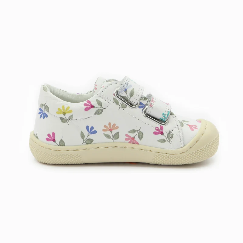 Naturino Barefoot Orec Low Velcros Cyclamens White Multi