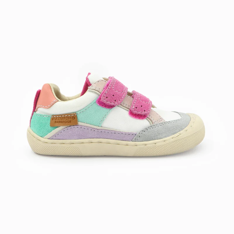 Naturino Barefoot Eksy Grey White Pink Emerald